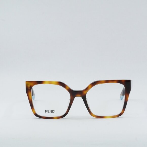 🕶️ New Fendi FE50002I 053 52mm Eyeglasses - Havana Frame - Picture 2 of 9